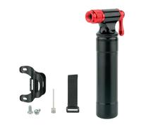 Hangsu Pompe à CO2 portable en alliage d'aluminium pour vélo Schrader Presta Adaptateur de sécurité automatique Mini gonfleur