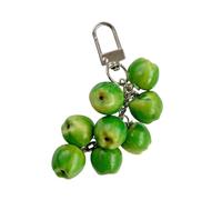 Hangsu Porte-clés en forme de fruit miniature fabriqué à la main en résine, idéal pour les clés de sac à dos ou comme cadeau créatif, a02, taille unique