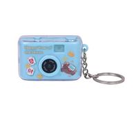 Hangsu Porte-clés lumineux à LED robuste avec bouton pression - En forme d'appareil photo - Pour un transport quotidien - Cadeau unique, bleu, taille unique