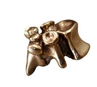 Hangsu Porte-clés unique en laiton avec cordon décoratif en paracorde pour un transport quotidien, blanc, taille unique