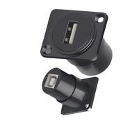 Hangsu Prise USB A femelle intégrée vers USB B femelle pour imprimantes et scanners USB 2.0 480 Mbps transfert de données en métal