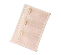 Hangsu Sac de rangement portable pour bijoux avec protections multicouches - Fermeture éclair sécurisée - Organisateurs de bijoux polyvalents avec doublure en PVC