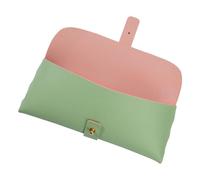Hangsu Sac de rangement pratique en cuir synthétique pour accessoires de voyage essentiels au quotidien avec fermeture sécurisée, vert menthe, Taille unique