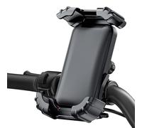 Hangsu Support de téléphone pour moto, support de téléphone portable, pince de guidon de téléphone de vélo pour appareil de 11,9 à 18,3 cm
