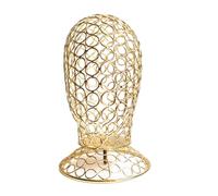 Hangsu Support élégant pour perruques, chapeaux, tête de mannequin en métal, texture fer, parfait pour la maison ou le magasin, One Size, Comme décrit