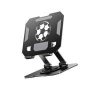 Hangsu Support pliable léger pour tablettes avec double axes réglables en hauteur - Rotation à 360° - Base antidérapante pour appareils jusqu'à 13" - Pliable - Double axe réglable