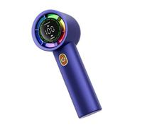 Hangsu Ventilateur portatif multifonction avec 100 modes de vent - Chargement USB - Écran numérique en plastique ABS - Pour un usage quotidien - Ventilateur de camping en plein air