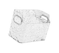 Hangsu Vitrine transparente pour salle de bain - Boîte de rangement amovible pour maquillage - Organisateurs de placard à grande ouverture