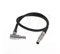 HangTon 0B Câble d'alimentation Droit à 2 Broches à Angle Droit pour caméra Alexa, Teradek Bolt Bond, Moniteur Transvideo SmallHD 703, caméra Z CAM E2 F6 S6 EVF 45cm