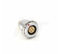 HangTon 0B Connecteur circulaire Push Pull en métal Montage sur panneau Œuf 4 broches Mâle Femelle Contacts (4P, Douille)