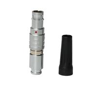 HangTon 0B FGC Connecteur mâle 4 broches pour câble d'alimentation de données, double touches 90°, compatible avec LEMO type