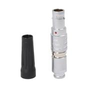 HangTon 0B FGF Connecteur mâle 4 broches pour câble d'alimentation de données, double touches 155°, compatible avec LEMO-Type