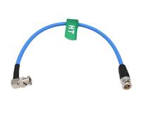HangTon 4K60 12G 6G 3G Bnc Sdi Câble Coaxial Vidéo Canare Lv - 61S 75 ohm, Câble Vidéo Blindé Souple 30cm Pour Caméra Arri Red Moniteur Smallhd 30cm Angle Droit À Droite