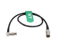 HangTon 6G SDI Video Cable HD Micro BNC to Female BNC Adapter for Blackmagic Video Assist 4K 5" Monitor, Right Angle High Density 60cm