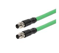 HangTon A-Code Câble d'extension M8 EtherCAT pour capteur d'actionneur Beckhoff EtherNet Profinet Fieldbus Contrôle d'automatisation industrielle, 4 broches mâle, blindé PUR, 8 m