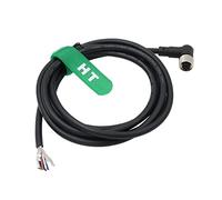 HangTon Actionneur de capteur M12 A codé 4 broches 90 degrés femelle câble blindé à fil ouvert pour automatisation industrielle, périphérique réseau DeviceNet, CANopen, IO Link, Profibus 1 m