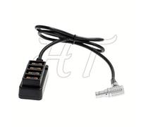 HangTon Adaptateur répartiteur d'alimentation à angle droit 0B 2 broches D-tap 4 ports 24" pour appareil photo ARRI Alexa RED DSMC2 et batterie (60 cm, angle droit 2 broches)