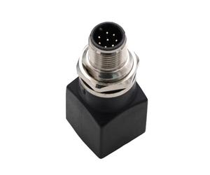 HangTon Adaptateur réseau M12 8 broches A codé mâle vers prise RJ45 pour commutateur Ethernet industriel, contrôle de machine, codeur de capteur d'automatisation, vitesse CAT5e CAT6 1 Gbit/s, étanche