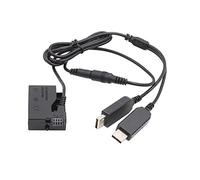 HangTon Batterie factice double USB vers LP-E8 pour appareil photo reflex numérique Canon EOS Rebel T5i T4i T3i T2i, 700D 650D 600D 550D, Kiss X6 X5 X4