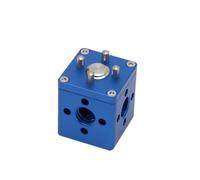 HangTon Bloc adaptateur d'extension de montage de verrouillage de filetage de 9,5 mm pour poignée ARRI Sony RED appareil photo moniteur Focus moteur Teradek système sans fil carré bleu