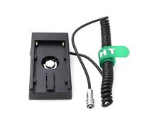 HangTon BMPCC 4K 6K Pro Alimentation 12V pour Sony NP-F970 Plaque de Montage de Batterie pour Blackmagic Pocket Cinema Camera Câble spiralé