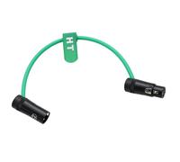HangTon Câble audio pour enregistreur mélangeur microphone haut-parleur périphériques son Mixpre 10 II Zoom F8n Zaxcom Sony Canon Camera, XLR 3 broches mâle vers femelle, profil bas rectangulaire vert