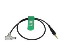 HangTon Câble audio pour récepteur Sennheiser EK500 G4 Sony D21 vers ARRI Alexa 35, caméra Mini LF, angle droit Lemo Type 6 broches vers verrouillage 3,5 mm TRS, 30 cm