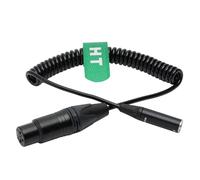 HangTon Câble audio spiralé pour moniteur d'assistance vidéo Canon C70 Blackmagic BMPCC 4K 6K Pro BMCC, mini XLR TA3M vers XLR 3 broches