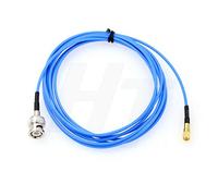 HangTon Câble BNC mâle vers mâle Microdot 10-32 pour accéléromètre transducteur acoustique Test de vibration (3 m, droit)