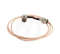 HangTon Câble coaxial 3G HD-SDI vidéo RF ultra flexible et fin pour appareil photo - Angle droit mâle BNC vers mâle droit BNC RG179 75 Ohm (1 mètre)