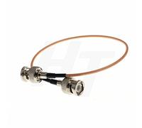 HangTon Câble coaxial BNC SDI vidéo RF adaptateur patch à faible perte de signal transmission 50 Ohm RG316 BNC mâle vers mâle pour moniteur d'appareil photo (60 cm)