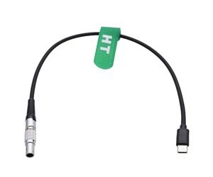 HangTon Câble d'alimentation 12 V pour cardan DJI RS4 RS3 Pro RS2 vers moteur Tilta Nucleus M, système de contrôle d'objectif sans fil, cardan USB Type-C vers 7 broches 60 cm