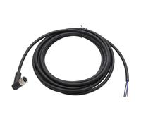 HangTon Câble d'alimentation de données M8 femelle à 3 broches à 90 degrés pour capteur d'actionneur Bannière Baumer Turck SICK Omron Automation Control Field Device I/O Commutateur de connexion