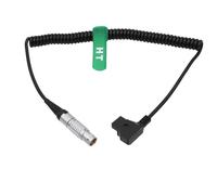 HangTon Câble d'alimentation haute flexibilité D-Tap P-Tap vers angle droit 8 broches pour caméra ARRI Alexa Mini, Amira, Alexa Mini LF (spirale spirale, droite 8 broches)
