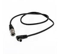HangTon Câble d'alimentation Hirose 4 broches mâle vers coudé DC Barrel 5,5 x 2,5 mm pour appareils audio 688 722 Zaxcom Zoom F8 enregistreur mélangeur moniteur