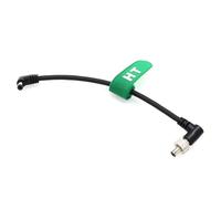 HangTon Câble d'alimentation pour Atomos Ninja V Hollyland Mars 400s Cosmo Video Assist 5 7 Studio 4k PRO ZCAM Caméra SmallHD Monitor Transmission Aputrue 60d 60X Light PIX-E7, angle droit à