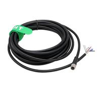 HangTon Câble d'alimentation pour capteur d'actionneur pour moniteur Keyence, M8 4 broches A-Code femelle, câbles volants pour automatisation, contrôle de terrain, dispositif blindé en PVC, 2 m