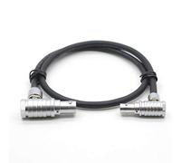 HangTon Câble d'alimentation pour DJI Ronin 2 vers DJI Follow Focus Motor, angle droit 4 + 2 broches vers 6 broches 76 cm