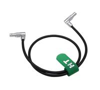 HangTon Câble d'alimentation réglable à 2 broches à angle droit 12 V pour caméra ARRI Alexa vers moniteur SmallHD Teradek Bolt Bond Preston MDR4 60 cm