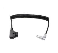 HangTon Câble d'alimentation spiralé à angle droit avec connecteur en V vers prise mâle à 2 broches pour caméra cinéma Z CAM E2-M4 E2-S6 E2-F6 E2-F8 6K