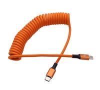 HangTon Câble d'alimentation USB C PD 100 W 40 W, CarPlay, Type-C pour MacBook Pro, ordinateur portable, iPhone 15/16 Pro Max, Samsung S24/S23, LG V30, iPad, tressé spiralé