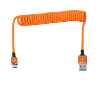 HangTon Câble d'alimentation USB C PD 45 W, CarPlay, USB-A vers Type-C pour appareil photo R5 A7C FX3 S5II, iPhone 15/16 Pro Max, Galaxy S24/S23, LG V30, iPad, MacBook Pro, ordinateur portable, tressé