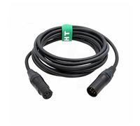 HangTon Câble d'alimentation XLR 4 broches mâle vers femelle 4 broches 3 mètres pour batterie de bloc vers Sony Canon Blackmagic Camera Monitor Recorder Mixer