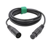 HangTon Câble d'alimentation XLR 4 broches pour appareil photo reflex numérique - Câble d'alimentation XLR mâle vers femelle (3)