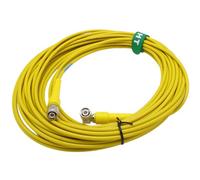 HangTon Câble d'antenne GPS Connecteur TNC RG58 à angle droit pour Trimble SPS-850 SPS-880 5700 5800 Net RS Topcon Sokkia Leica récepteur vers antenne GPS Jaune 7 m
