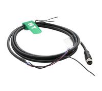 HangTon Câble de capteur d'actionneur M8 3 broches femelle pour Omron Banner Baumer Turck Sick Automation Control Field Device Blindé PVC 5 m