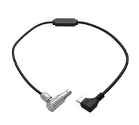 HangTon Câble de contrôle d'enregistrement pour caméra Komodo X et DJI RS2 RS3 RS 4 Pro, Focus Pro Grip, USB-C vers angle droit 9 broches, 30 cm