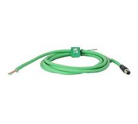 HangTon Câble de raccordement M8 pour module de communication réseau Beckhoff Keyence Capteur d'automatisation industrielle EtherCAT EtherNet Profinet Fieldbus, code A mâle 4 broches, blindé PUR, 3 m
