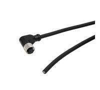 HangTon Câble de signal femelle M12 A à 4 broches pour actionneur d'appareil photo vers câble volant Connecteur à angle droit 2 m