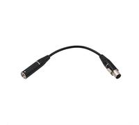 HangTon Câble d'extension audio pour microphone Shure SM-93 WBH WL Body-Pack émetteur Mini XLR 4 broches TA4F mâle vers femelle 30 cm